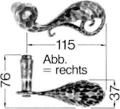 Zimmertür-Drückerlochteil 108 Z Produktbild img2 L
