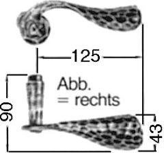 Haustür-Drückerlochteil 170 H Produktbild img2 L