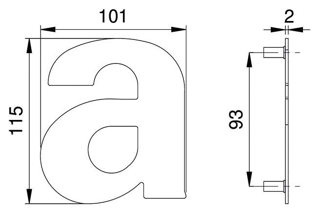 Hausnummer-Buchstaben Produktbild img2 L