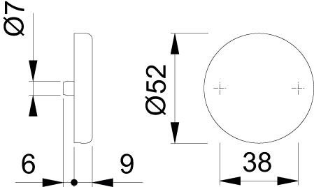Drücker- /Schlüsselrosetten 42 KV/42KVS Produktbild img5 L