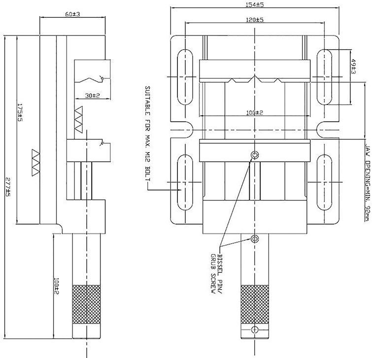 Bohrmaschaschinen- Schraubstock 100mm FORTIS Produktbild img2 L