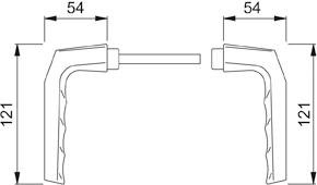 Zimmertür-Drücker 117L, Serie Frankfurt Produktbild img2 L