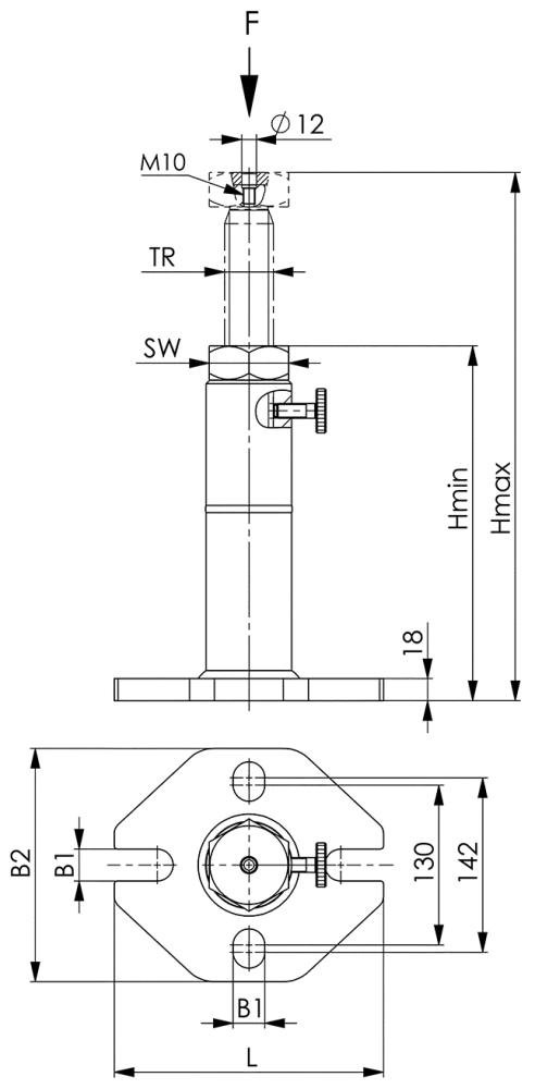 Schraubbock, schwer Produktbild img2 L