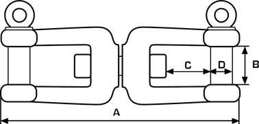 Wirbelschäkel, Edelstahl A4 Produktbild img2 L