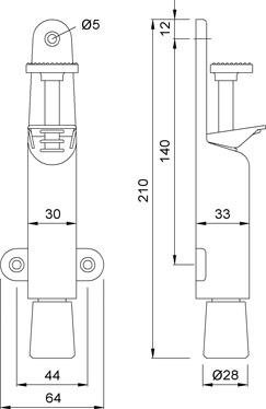 KWS Türfeststeller 1026 und 1028 Produktbild img2 L