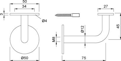 KWS Handlaufstütze 4571 Produktbild img2 L
