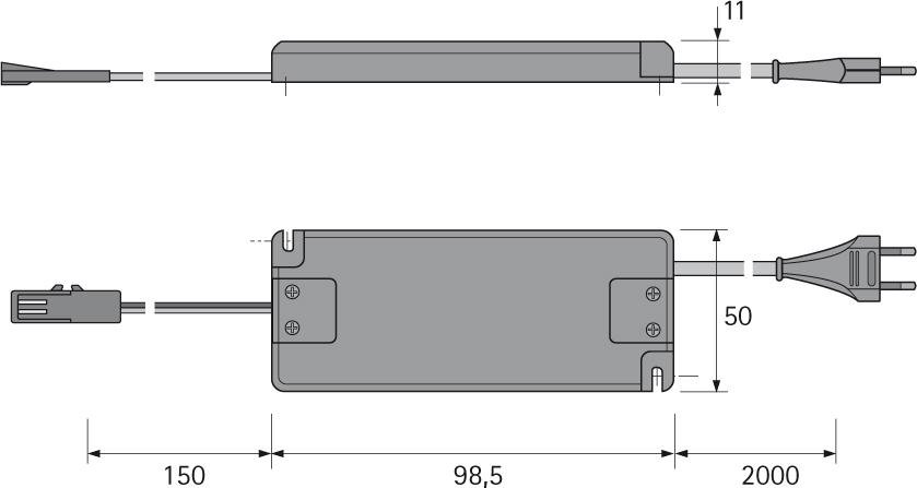 LED-Vorschaltgerät, 12 Volt DC Produktbild img2 L