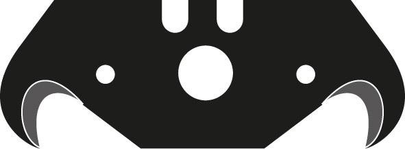 Hakenklinge Black 48,2x18,7x0,65mm Pack a 10 Stück LUTZ BLADES Produktbild img1 L