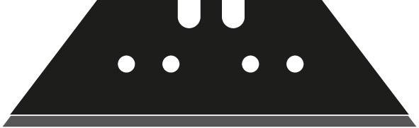 Trapezklinge Black 61 x18,7x0,65mm Pack a 10 Stück LUTZ BLADES Produktbild img1 L