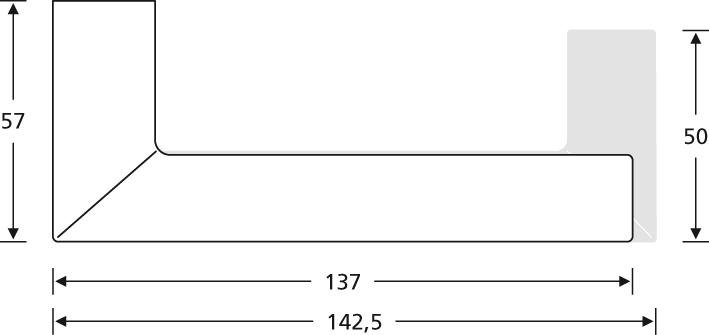 Türdrückerlochteil ASL 10 1076 Produktbild img2 L