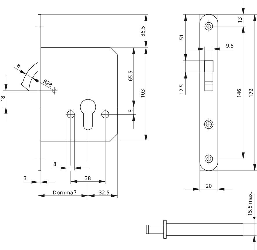 Schiebetürs. m. Zirkel. 5530 PZ/55/K-22 Produktbild img2 L