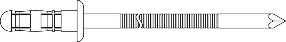 Gesipa Blindniet PolyBulb Alu/Stahl Flachrundkopf 4,8x11mm Produktbild img1 L