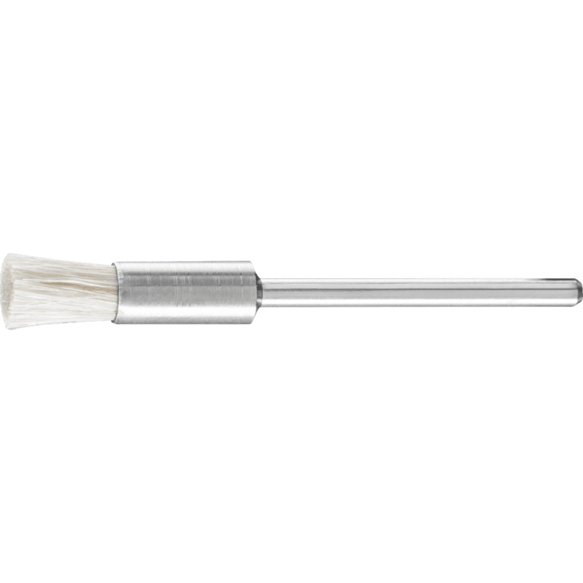 PFERD TOOLS Miniatur-Pinselbürste PBU Ø5 mm Schaft-Ø2,34 mm weißes Ziegenhaar Produktbild img1 L