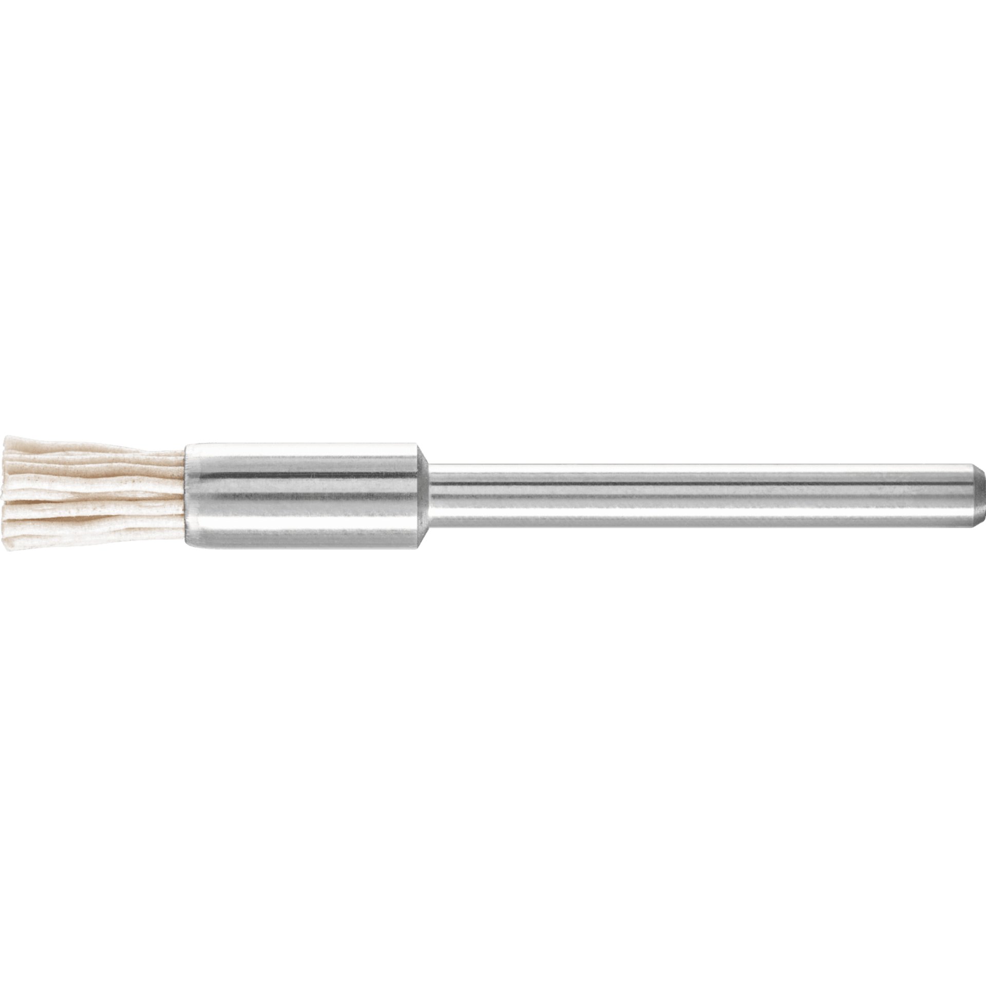 PFERD TOOLS Miniatur-Pinselbürste PBU Ø 5 mm Schaft-Ø 3 mm Aluminium-Oxid-Filament-Ø 0,50mm Korn 320 Produktbild img1 L