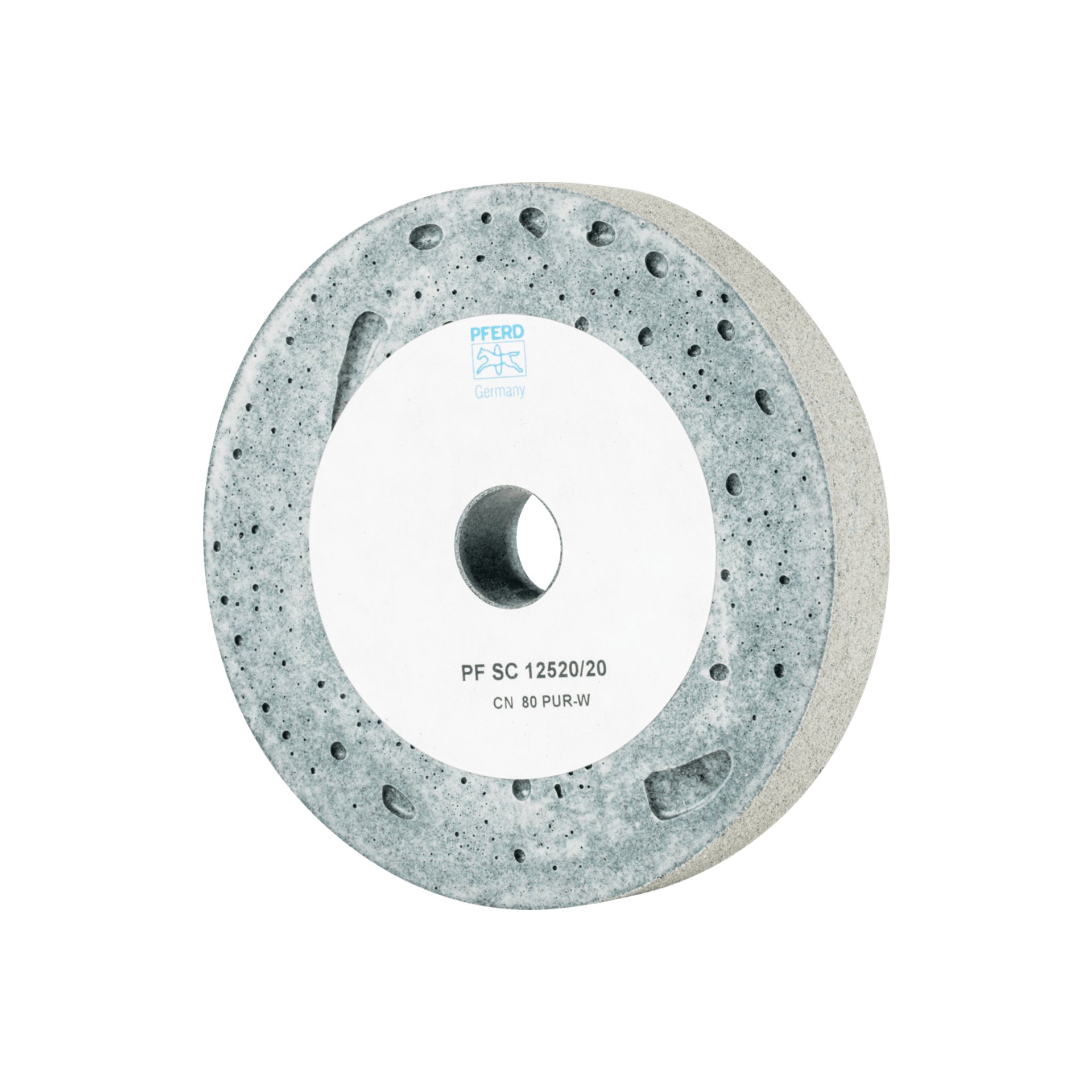 PFERD TOOLS Poliflex Scheibe SC Ø 125x20mm Bohrung-Ø 20mm Bindung PUR Weich SIC80 Produktbild img1 L