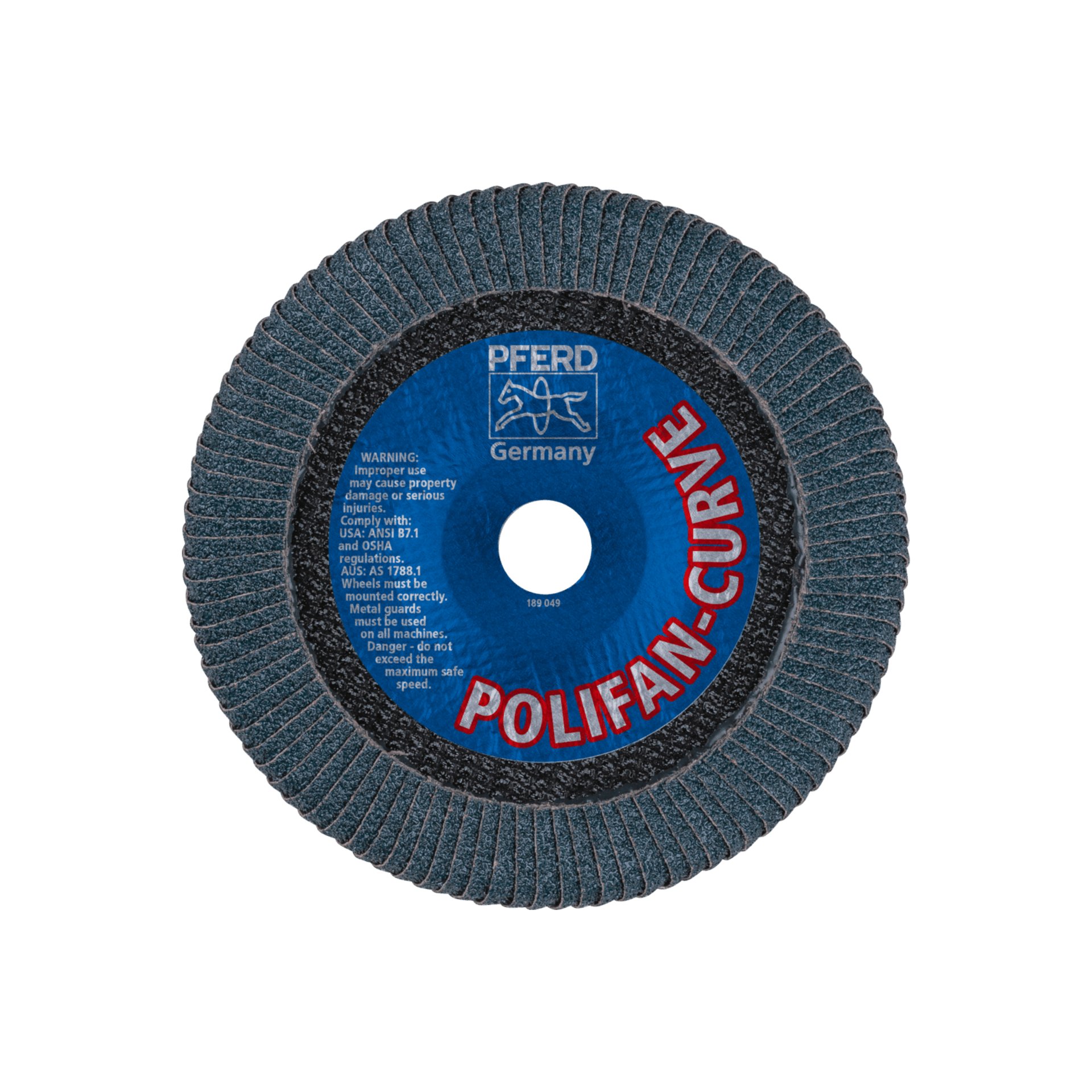 PFERD TOOLS POLIFAN CURVE Fächerscheibe PFR 180x22,23 mm Breite L Z40 SGP STEELOX für Stahl/Edelstahl Produktbild img3 L