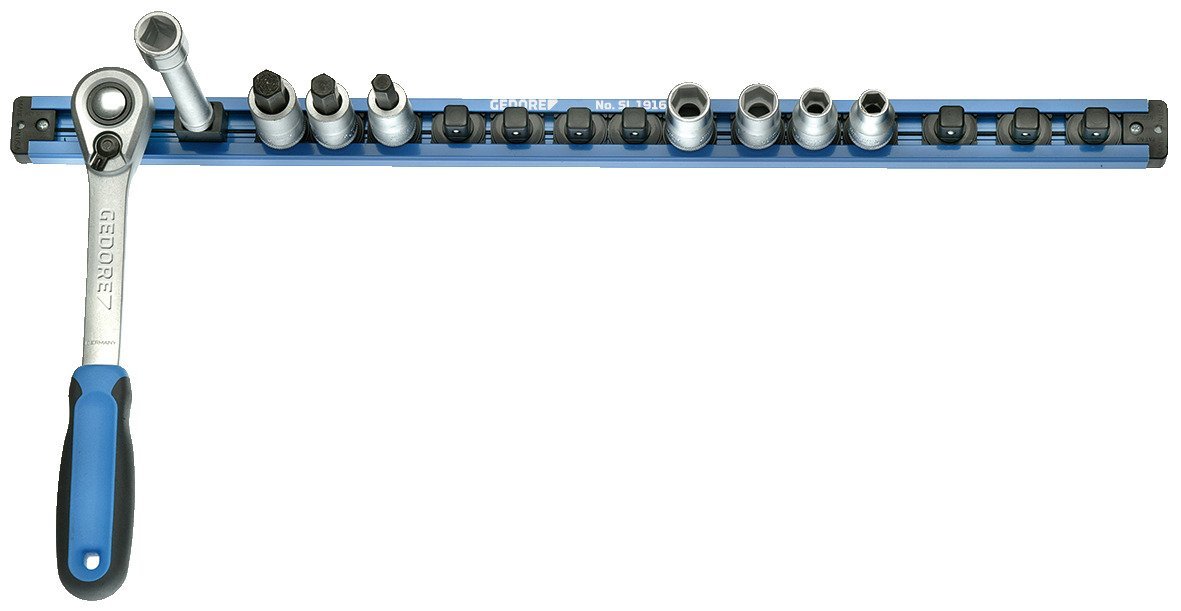 GEDORE Steckleiste für 16Stück Stecknüsse 1/2"-4kant 580mm Produktbild img2 L
