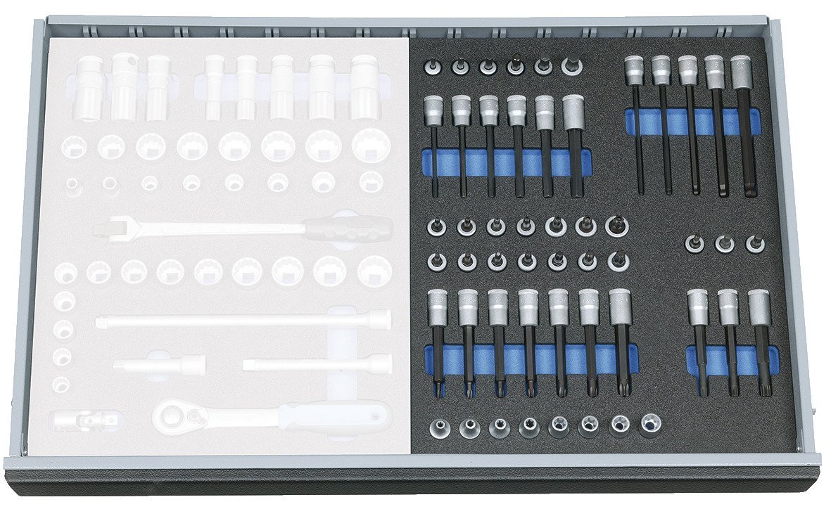 GEDORE 2005 CT2-TX 30 Steckschlüssel-Satz 3/8" in Check-Tool-Modul, 52-teilig Produktbild img2 L
