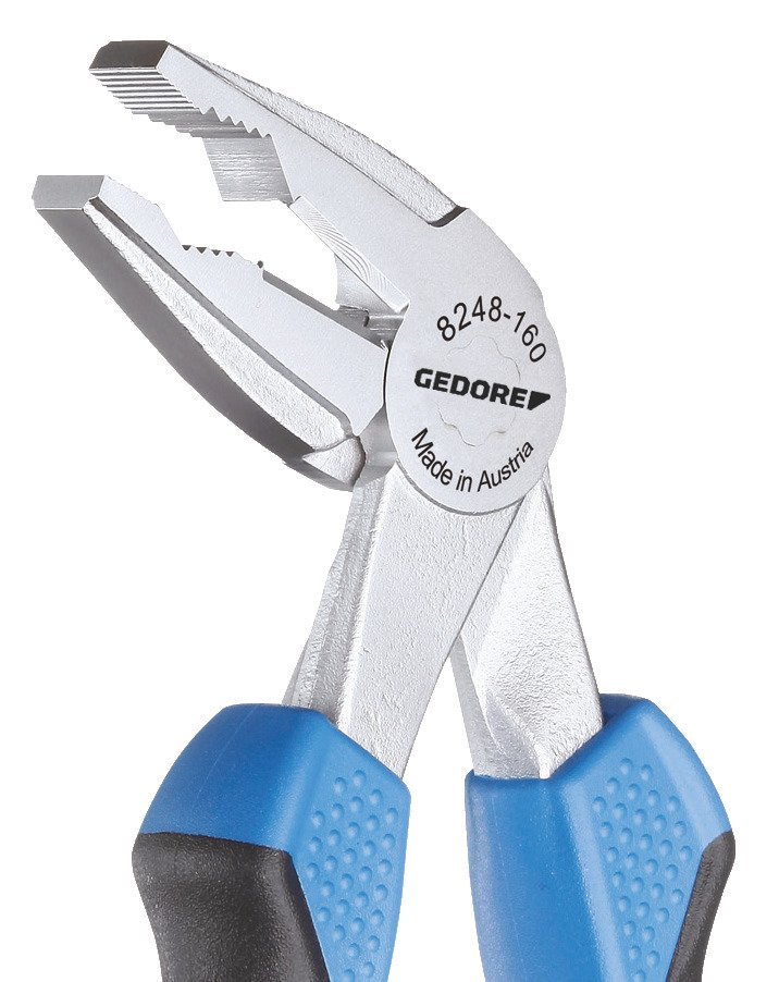 8248-160 JC Gewinkelte Kombinationszange 160 mm 2-K-Griff Produktbild img7 L