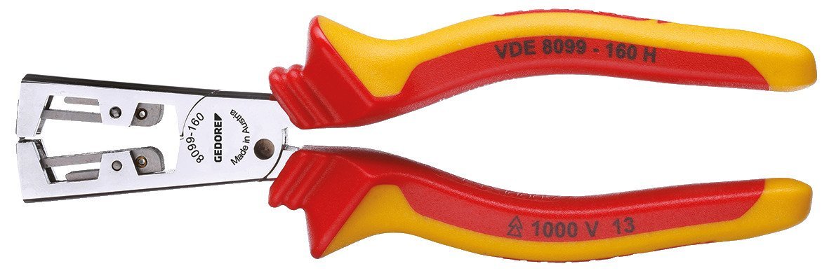 GEDORE VDE 8099-160 H VDE-Abisolierzange STRIP-FIX mit Hüllenisolierung 160 mm Produktbild img1 L