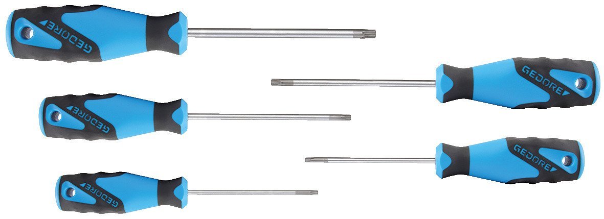 GEDORE 2163 TXB-05 3K-Schraubendreher-Satz 5-tlg TX Stift T10-T30 Produktbild img1 L