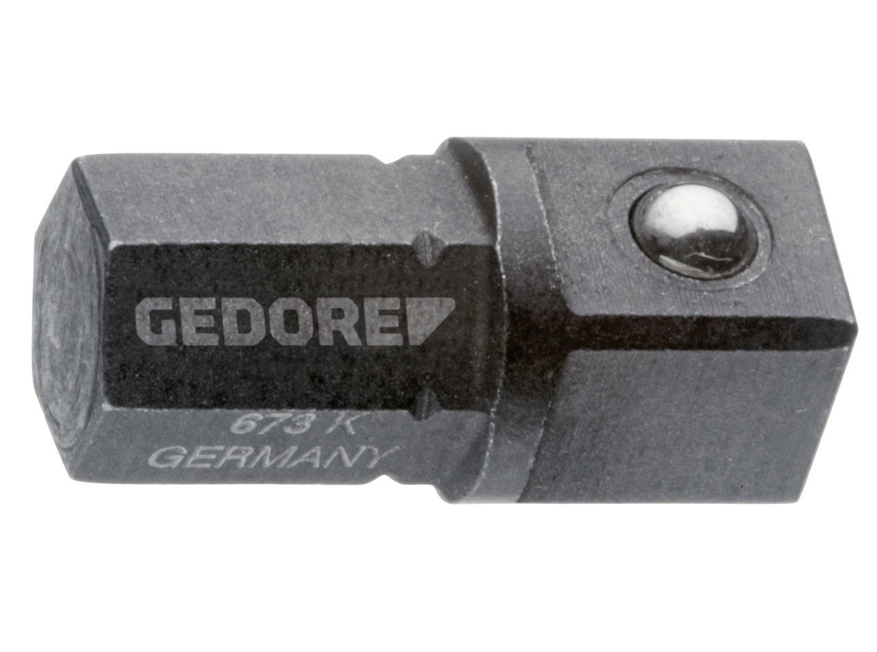 GEDORE 673 K Einsatz-Halter kurz 1/4" 6-kant - 1/4" 4-kant Produktbild img1 L