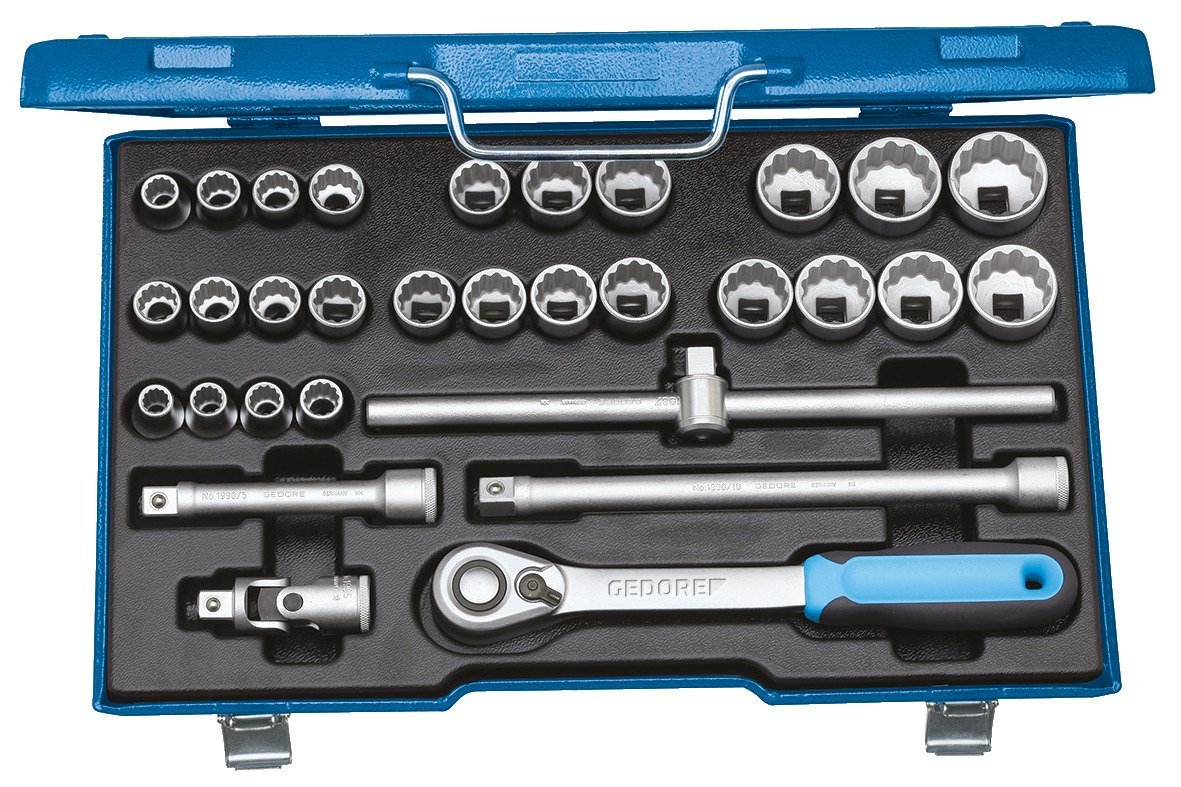 GEDORE D 19 XMAU-20 Steckschlüssel-Satz 1/2" 31-teilig Produktbild img1 L