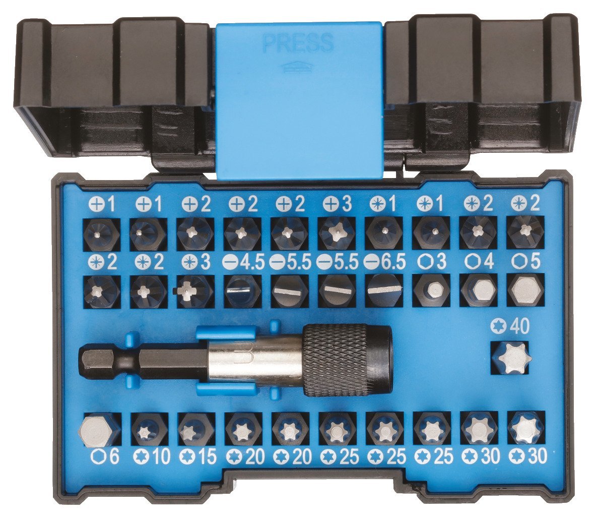 GEDORE 666-032-A Bit-Box Allround 32-teilig Produktbild img1 L