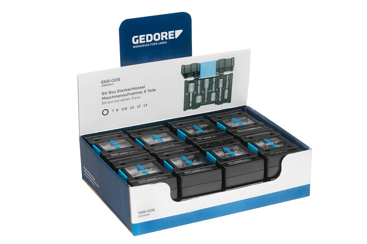 GEDORE VS 666-006 Display mit 16x Bit-Box Steckschlüssel Produktbild img3 L