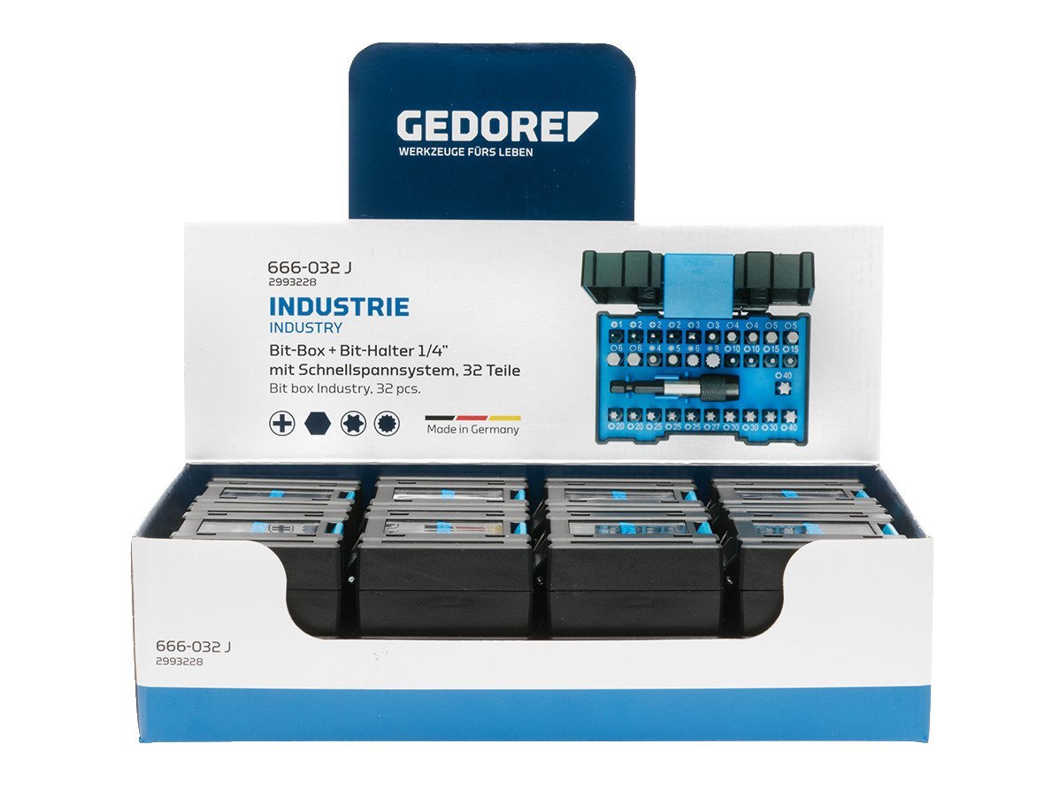 GEDORE VS 666-032-J Display mit 16x Bit-Box Industrie Produktbild img1 L