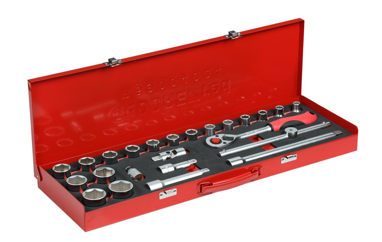 GEDORE R69004024 Steckschlüssel-Satz 1/2" 10-32mm 24-teilig Produktbild img2 L