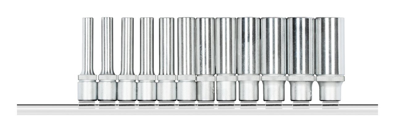GEDORE R41008012 Steckschlüssel-Satz 1/4" 6-kant +Leiste 12-teilig Produktbild img1 L
