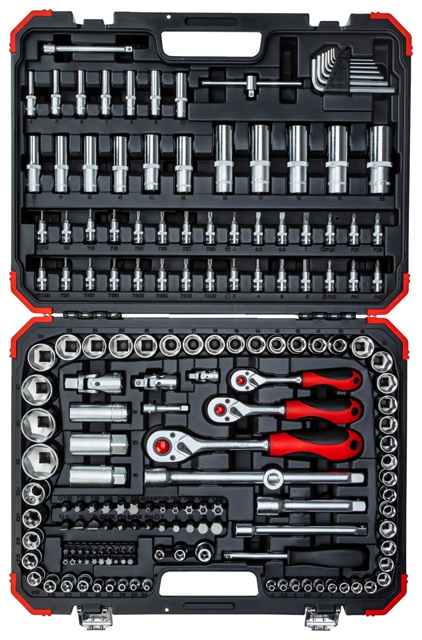 GEDORE R45603172 Steckschlüssel-Satz 1/4"+3/8"+1/2" 172-teilig Produktbild img1 L