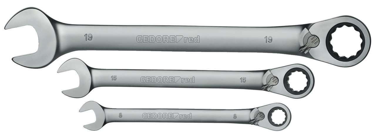 GEDORE R07205012 Ringratschenmaulschlüssel Satz SW8-19 mm 12-teilig Produktbild img1 L