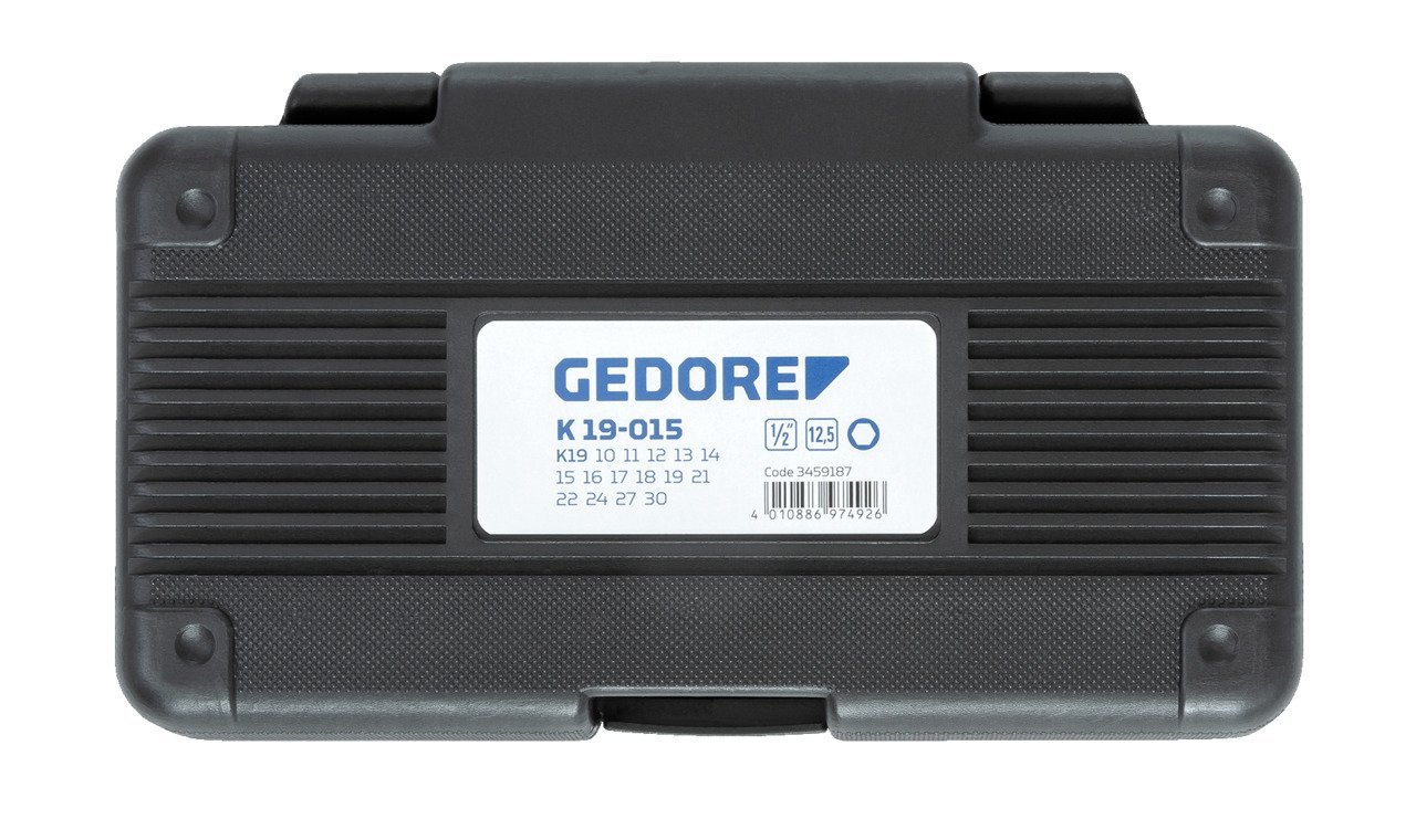 GEDORE K 19-015 Kraftschrauber-Satz 1/2" 15-tlg Produktbild img3 L