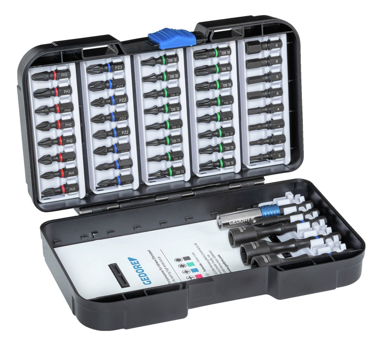 GEDORE 666-045 Torsions-Bit-Set 45-teilig Produktbild img2 L