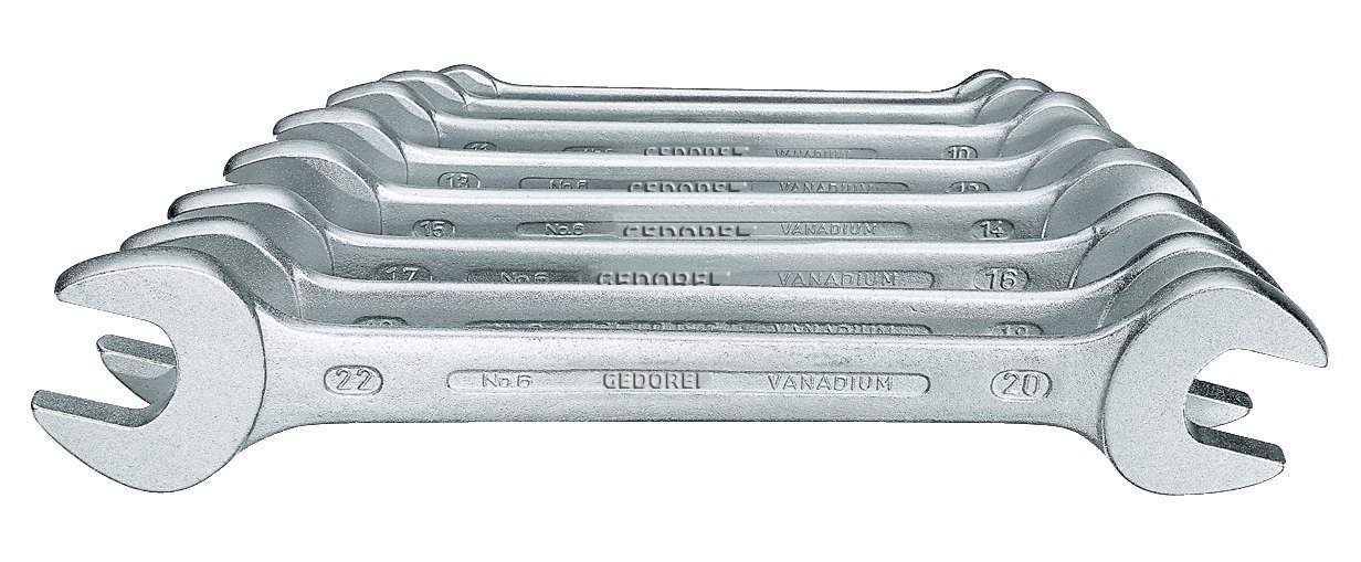 GEDORE Doppelmaulschlüssel-Satz DIN3110 6-22mm 8-teilig in Karton Produktbild img1 L