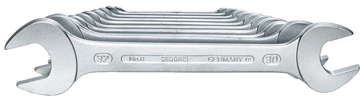 GEDORE 6-100 Doppelmaulschlüssel-Satz 10-teilig 6-32 mm Produktbild img1 L