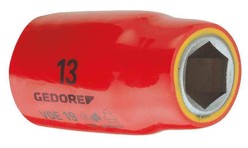 GEDORE VDE 19 10 VDE-Steckschlüsseleinsatz 1/2" 6-kant 10 mm Produktbild img1 L