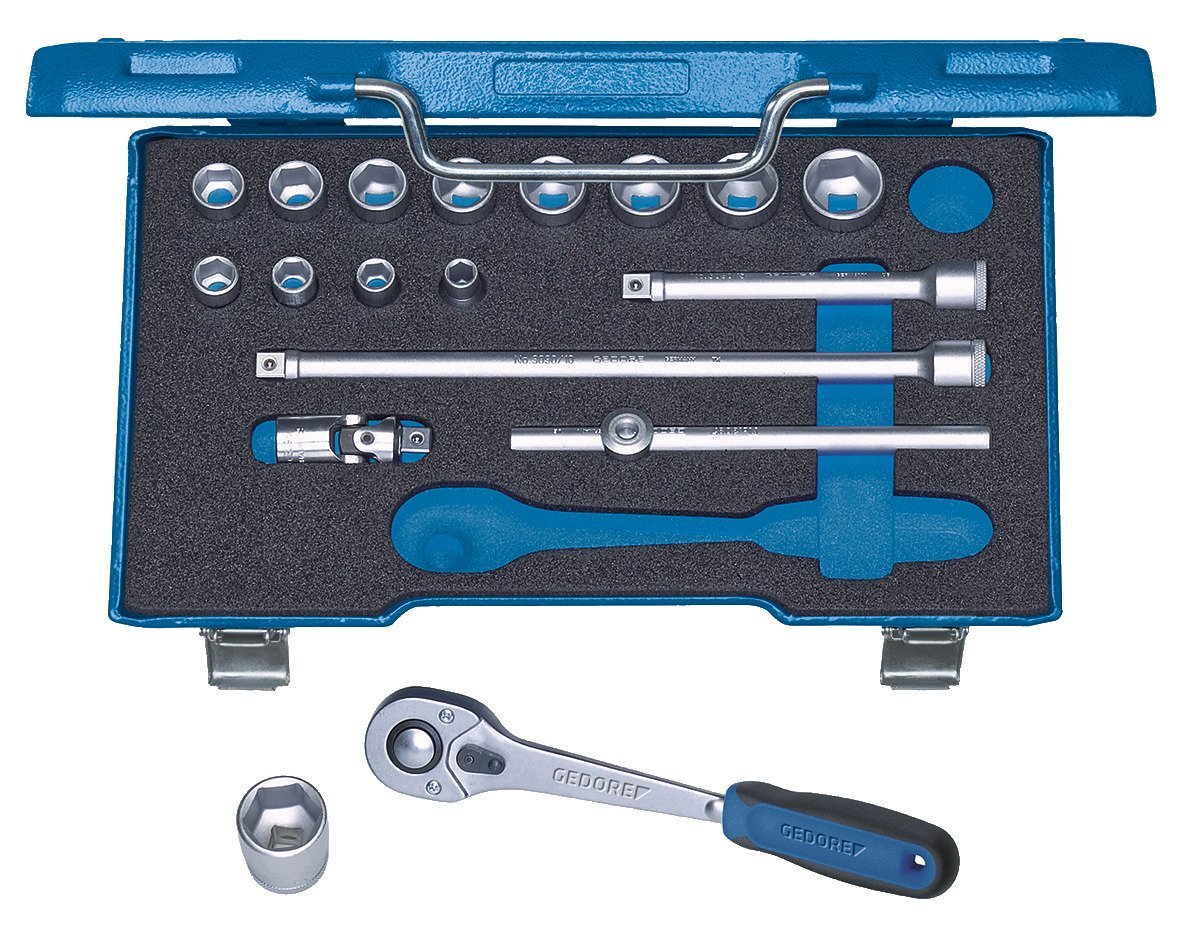 30 HMU-10 Steckschlüssel-Satz 3/8" 22-teilig 6-kant 6-22 mm Produktbild img2 L