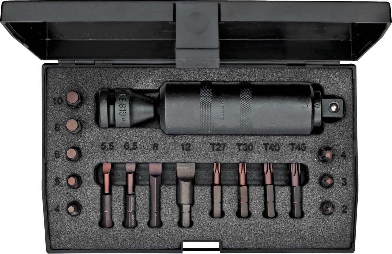 GEDORE K 1900-018 Schraubenlösersatz 1/2", 18-teilig Produktbild img1 L