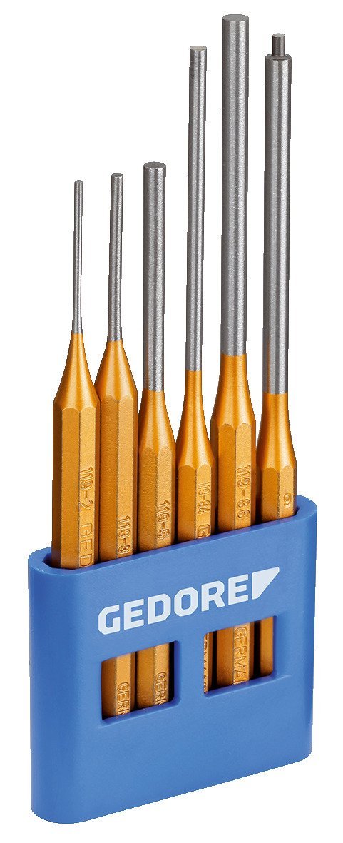 GEDORE 116 L Splinttreiber-Satz, lange Form, 6-teilig im PVC-Halter Produktbild img1 L