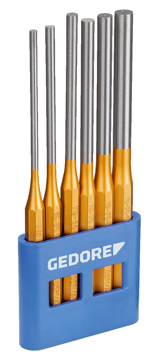 GEDORE 119 L Splinttreiber-Satz, lange Form, 6-teilig im PVC-Halter Produktbild img1 L