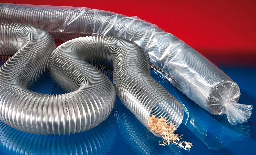 Absaug-/Gebläseschlauch TIMBERDUC® PUR 531 AS, für die Holzindustrie, leicht Produktbild img1 L