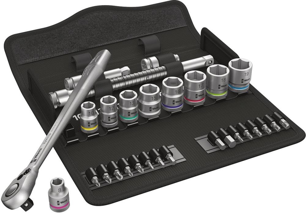 WERA Steckschlüssel-Garnitur 3/8" ZYKLOP switch 29-teilig Produktbild img1 L
