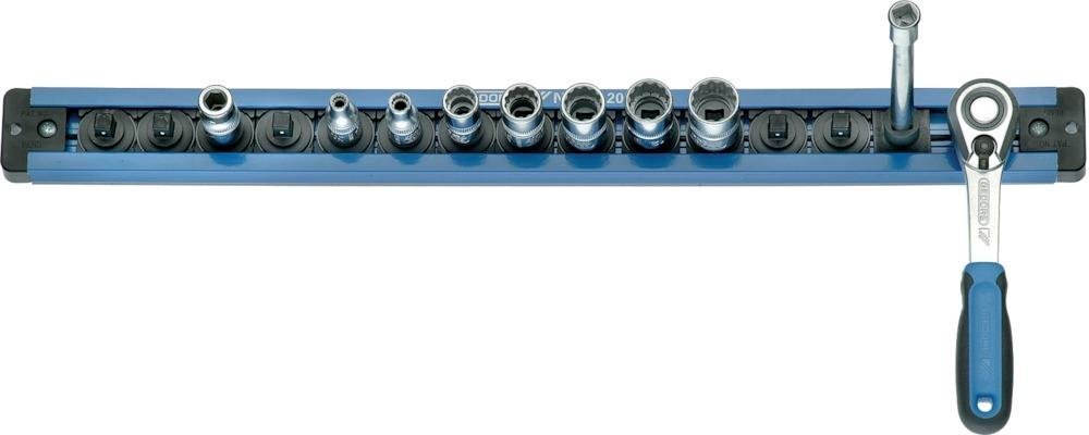 GEDORE Steckleiste mit 13 Außen-sowie 2 Innen-4-kant-Adaptern 1/4" 380mm Produktbild img1 L