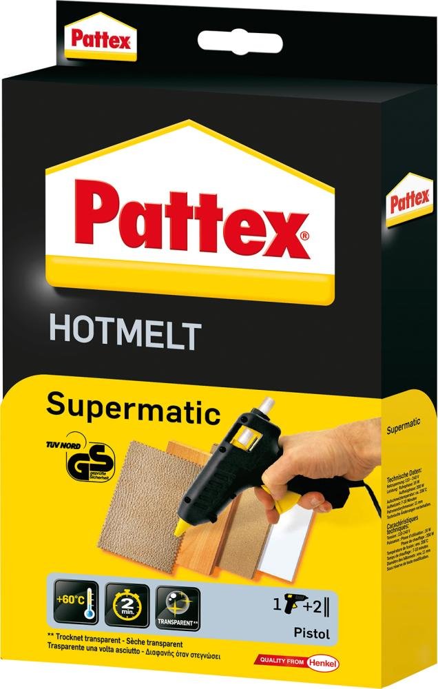 Heißklebepistole Pattex Supermatic für Klebestick-Ø 11mm Henkel Produktbild img1 L