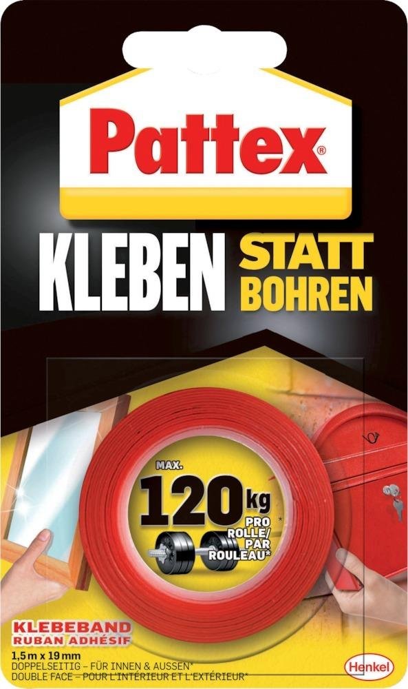 Pattex Kleben statt Bohren Klebeband 1,5m Produktbild img1 L