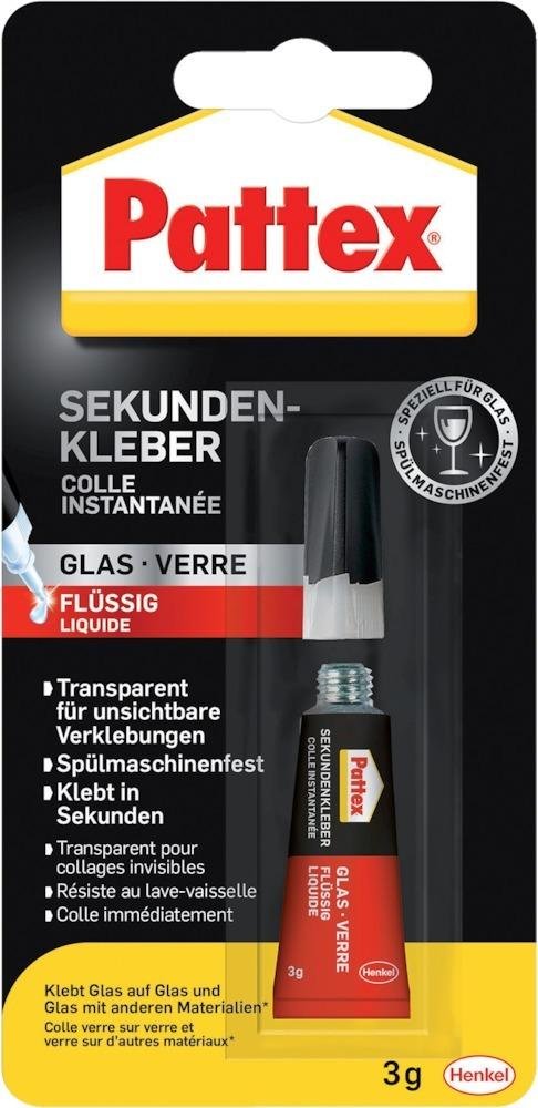 Pattex Sekundenkleber Glas flüssig 3g Produktbild img1 L