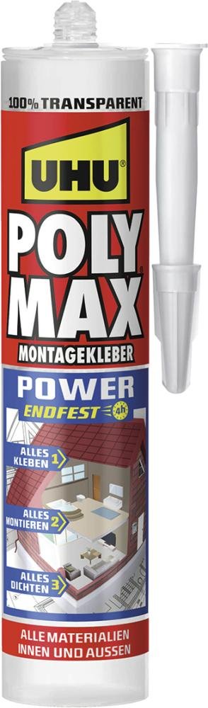 UHU POLY MAX POWER transparent Kartusche 300g Produktbild img1 L